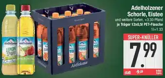 E-Center Adelholzener Schorle, Eistee Angebot