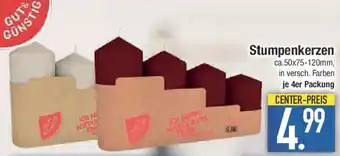 E-Center GUT & GÜNSTIG Stumpenkerzen Angebot