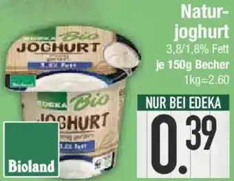 E-Center Edeka Bio Naturjoghurt Angebot