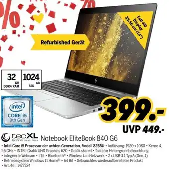 MEDIMAX tecXL Notebook EliteBook 840 G6 Angebot