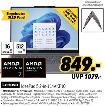 MEDIMAX Lenovo IdeaPad 5 2-in-114AKP10 Angebot