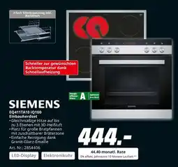 MediaMarkt Siemens eq411ta10 iq100 einbauherdset Angebot