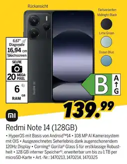 MEDIMAX Mi redmi note 14 (128gb) Angebot