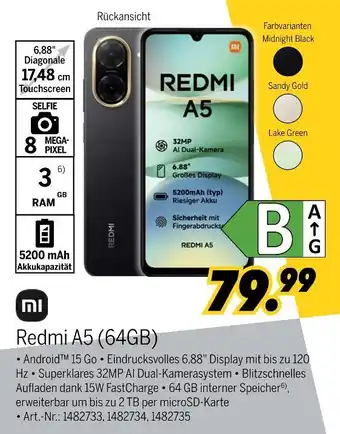 MEDIMAX Mi redmi a5 (64gb) Angebot