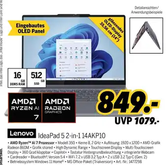 MEDIMAX Lenovo ideapad 5 2-in-1 14akp10 Angebot