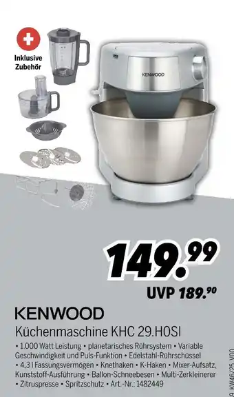 MEDIMAX Kenwood küchenmaschine khc 29.hosi Angebot