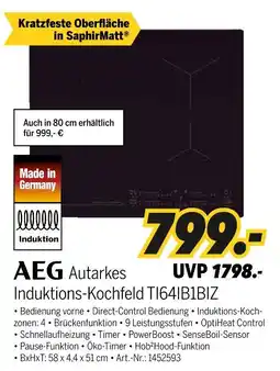 MEDIMAX Aeg autarkes induktions-kochfeld ti64ib1biz Angebot