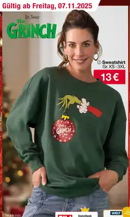 Woolworth Dr. seuss the grinch sweatshirt Angebot