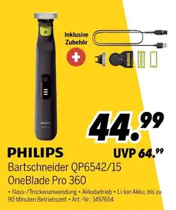 MEDIMAX Philips bartschneider qp6542/15 oneblade pro 360 Angebot