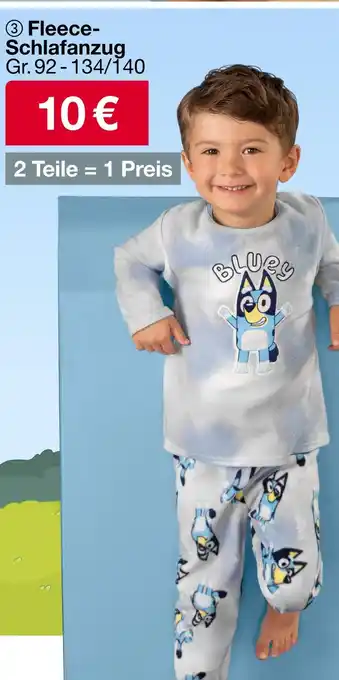 Woolworth Bluey fleece-schlafanzug Angebot