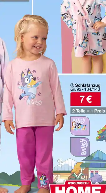 Woolworth Bluey schlafanzug Angebot