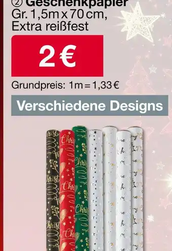Woolworth Geschenkpapier Angebot