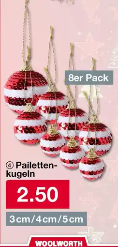 Woolworth Pailletten-kugeln Angebot