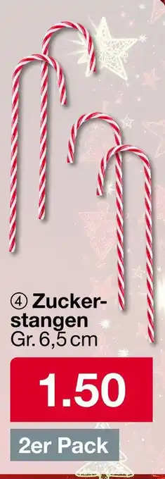 Woolworth Zuckerstangen Angebot