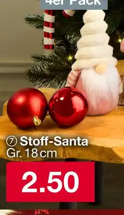 Woolworth Stoff-santa Angebot