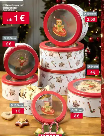 Woolworth Keksdose mit sichtfenster 13,5 cm Angebot
