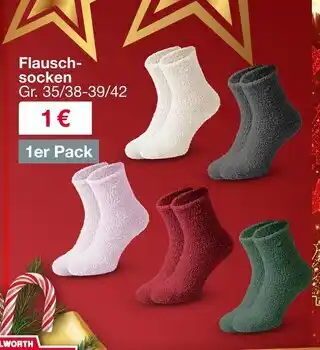 Woolworth Flauschsocken Angebot