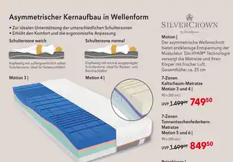 Matratzen Concord Silvercrown by brinkhaus 7-zonen kaltschaum-matratze motion 3 und 4 Angebot