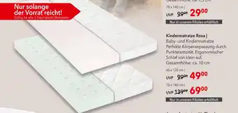 Matratzen Concord Kindermatratze rosa Angebot