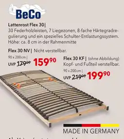 Matratzen Concord Beco lattenrost flex 30 Angebot