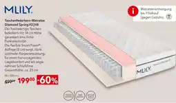 Matratzen Concord Mlily taschenfederkern-matratze diamond spring h3 | h4 Angebot