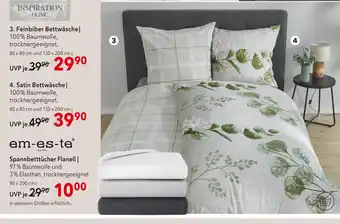 Matratzen Concord Em-es-te spannbettücher flanell Angebot