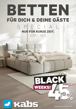 Kabs Polsterwelt Kabs betten für dich & deine gäste - special nur für kurze zeit Angebot