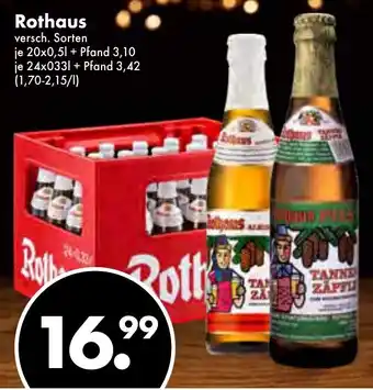 Trink und Spare Rothaus 20x0,5/24x0,33L Angebot