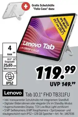 MEDIMAX Lenovo Tab 10,1" FHD TB311FU Angebot
