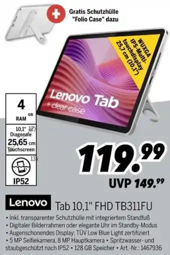 MEDIMAX Lenovo Tab 10,1" FHD TB311FU Angebot
