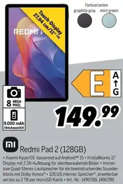 MEDIMAX Redmi Pad 2 (128GB) Angebot