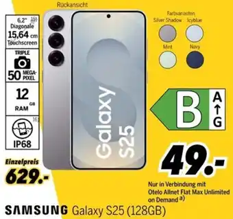MEDIMAX SAMSUNG Galaxy S25 (128GB) Angebot