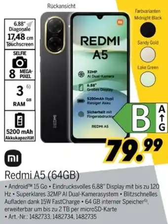MEDIMAX Redmi A5 (64GB) Angebot