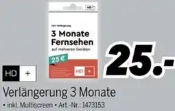 MEDIMAX HD+ Verlängerung 3 Monate Angebot