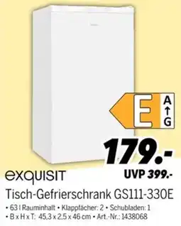 MEDIMAX exquisit Tisch-Gefrierschrank GS111-330E Angebot