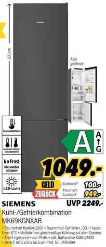 MEDIMAX SIEMENS Kühl-/Gefrierkombination MK69KGNXAB Angebot
