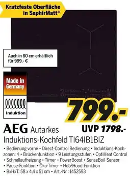 MEDIMAX AEG Autarkes Induktions-Kochfeld TI641B1BIZ Angebot