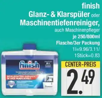 E-Center finish Glanz- & Klarspüler oder Maschinentiefenreiniger Angebot