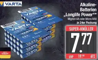 E-Center VARTA Alkaline Batterien ,,Longlife Power" Angebot
