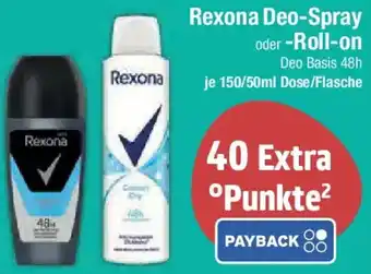 E-Center Rexona Deo-Spray oder Roll-on Angebot
