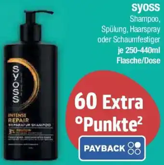 E-Center syoss Shampoo, Spülung, Haarspray oder Schaumfestiger Angebot