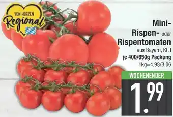 E-Center Mini Rispen oder Rispentomaten Angebot