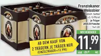 E-Center Franziskaner Weissbier Angebot