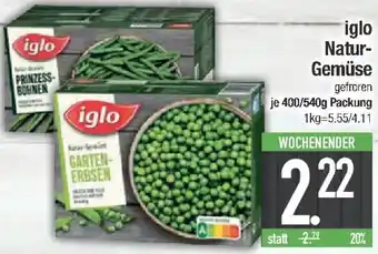 E-Center iglo Natur Gemüse Angebot