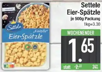 E-Center Settele Eier-Spätzle Angebot