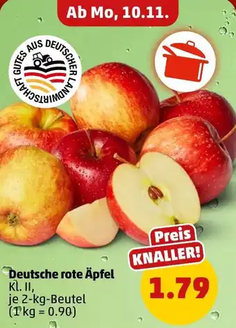 Deutsche rote Äpfel