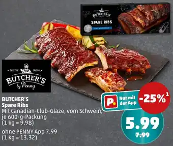 PENNY BUTCHER'S Spare Ribs Angebot