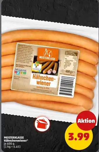 PENNY MEISTERKLASSE Hähnchenwiener Angebot