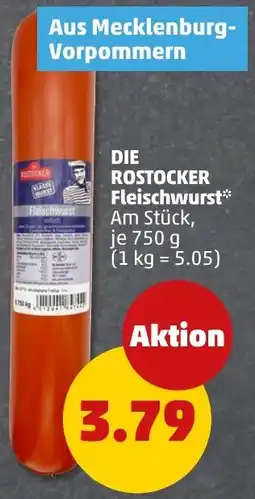 PENNY DIE ROSTOCKER Fleischwurst Angebot