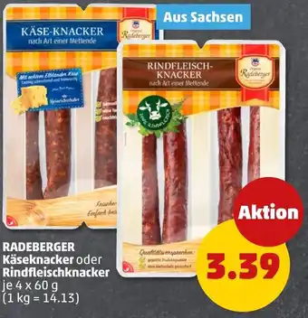 PENNY RADEBERGER Käseknacker oder Rindfleischknacker Angebot